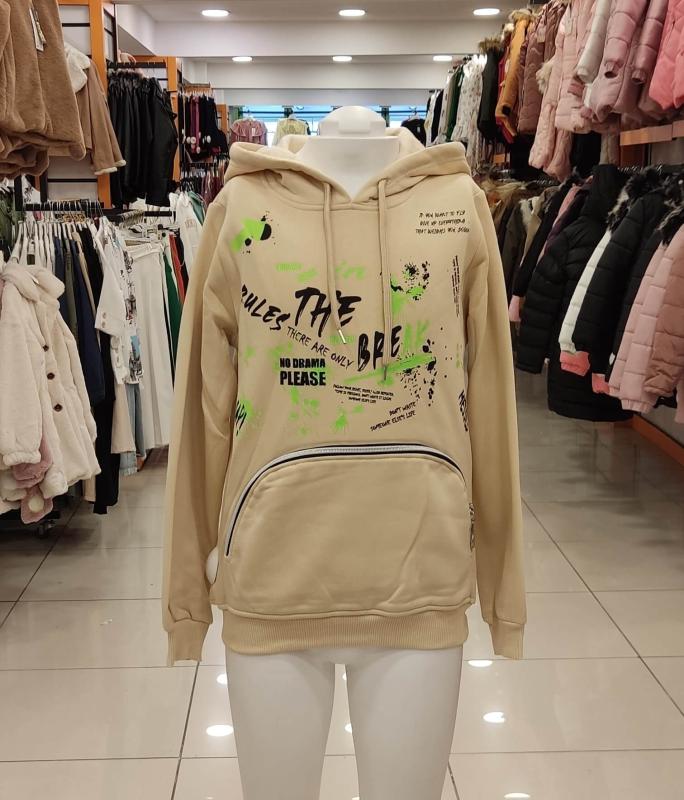 BONİBON’S Kids 3016 Kız Çocuk Kapşonlu Sweat