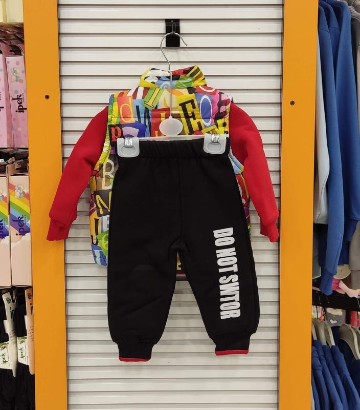 YAVRUCAK Kids 9260 Bebek Yelekli 3 iplik 3lü Takım