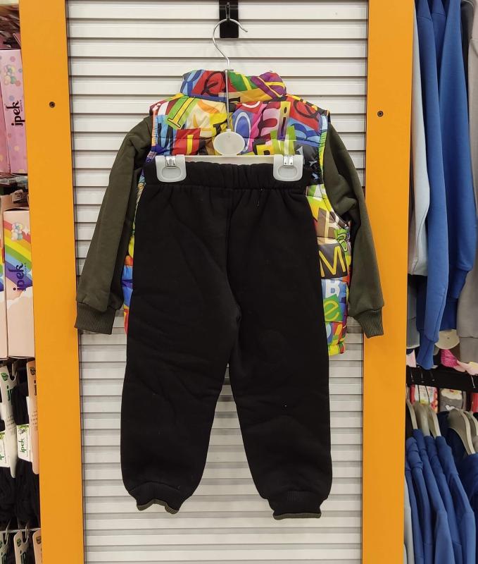 YAVRUCAK Kids 9260 Bebek Yelekli 3 iplik 3lü Takım