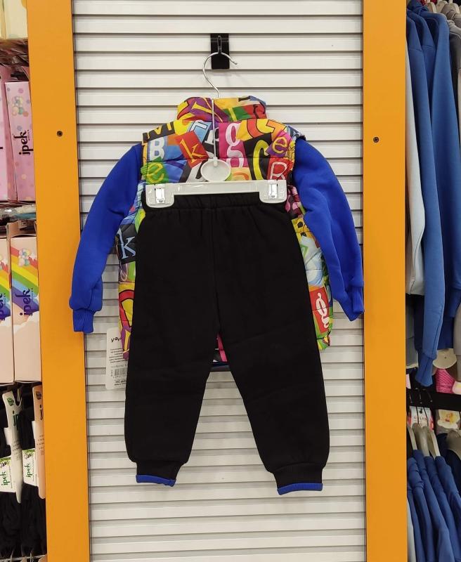 YAVRUCAK Kids 9260 Bebek Yelekli 3 iplik 3lü Takım