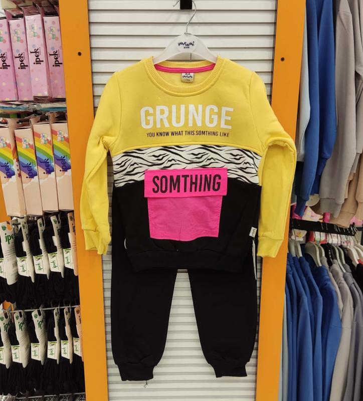 YAVRUCAK Kids 11744 Grunge Kız Çocuk Polarlı 2li Takım