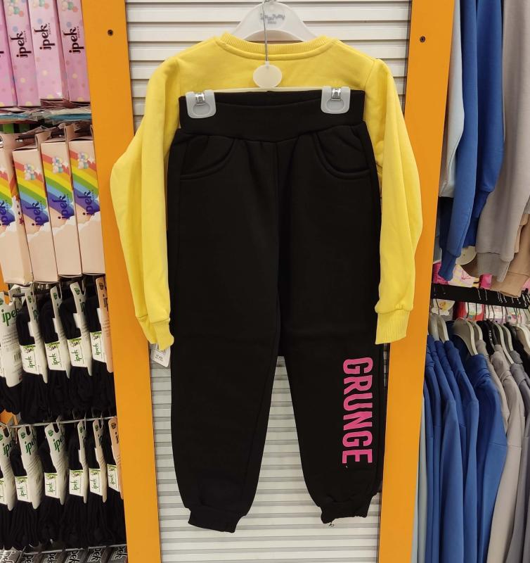 YAVRUCAK Kids 11744 Grunge Kız Çocuk Polarlı 2li Takım