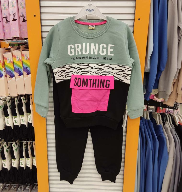 YAVRUCAK Kids 11744 Grunge Kız Çocuk Polarlı 2li Takım
