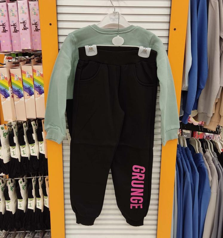 YAVRUCAK Kids 11744 Grunge Kız Çocuk Polarlı 2li Takım