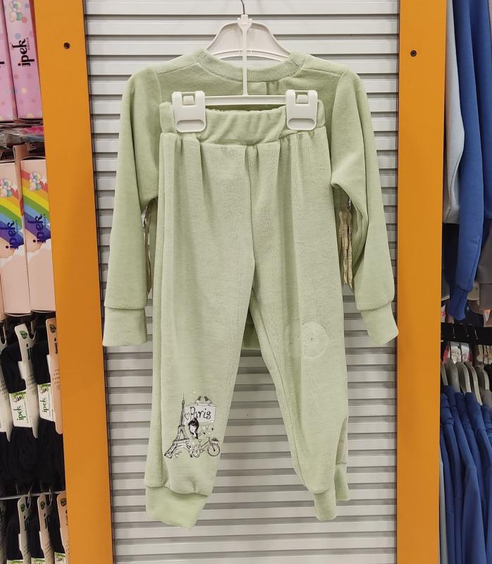 ESİLA Kids 5157 Paris Kız Çocuk Kadife 2li Takım