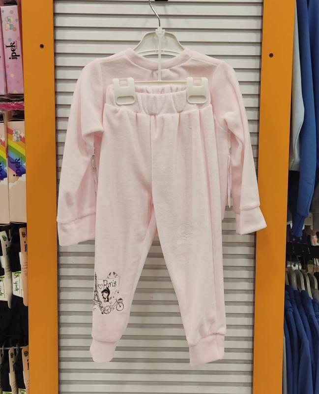 ESİLA Kids 5157 Paris Kız Çocuk Kadife 2li Takım