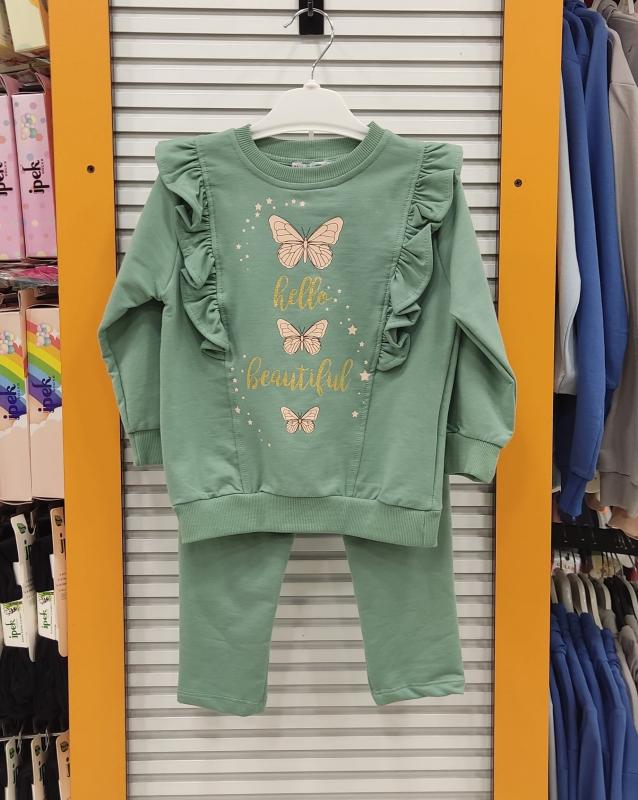 MYHANNE Kids 54308 Kelebek Kız Çocuk 2li Takım