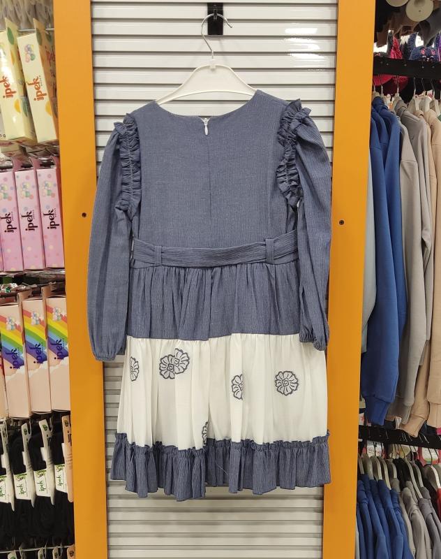 ENFETTO Kids 3369 Kız Çocuk Çiçekli Elbise