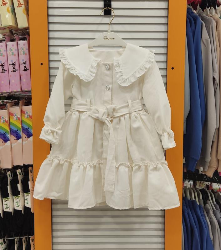 MİSS KUĞU Kids 7514 Kız Çocuk Yakalı Elbise