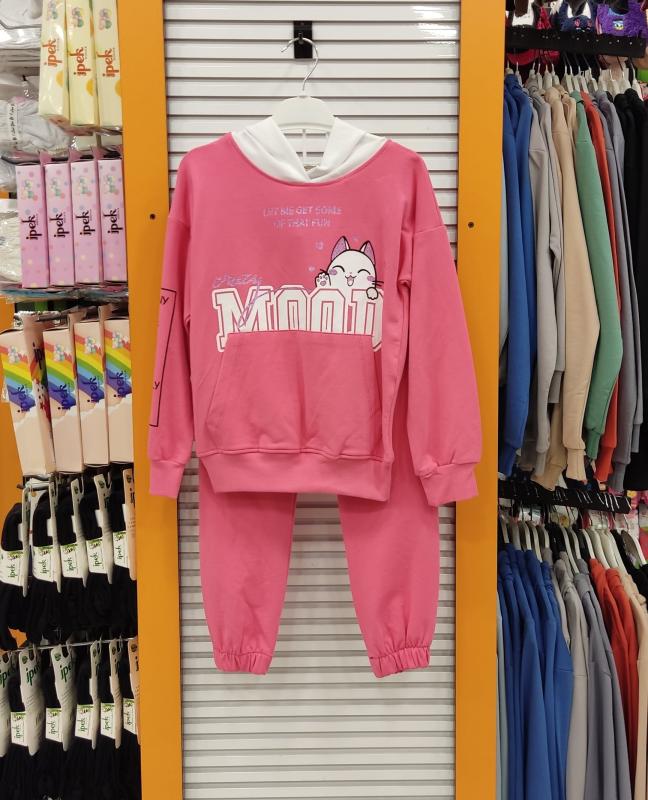 PAMTİME Kids 317316 Kedili Kız Çocuk 2li Takım