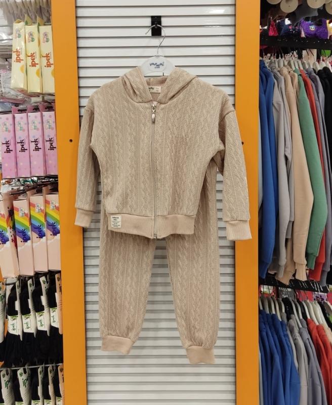 YAVRUCAK Kids 6929 Fermuarlı Kız Çocuk 2li Takım