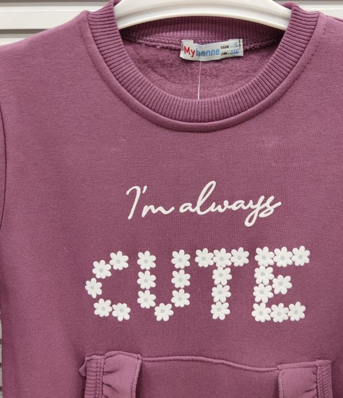 MYHANNE Kids 54320 Cute Kız Çocuk 2li Takım 2iplik