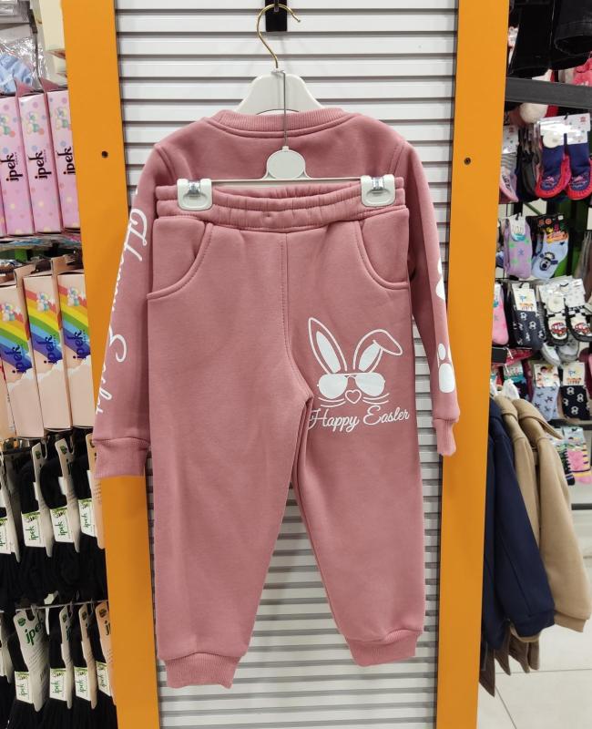 İ.CAN Kids 1463 Tavşanlı Kız Çocuk Polarlı 2li Takım