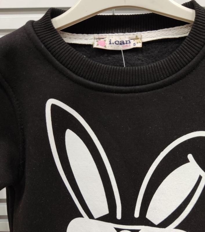 İ.CAN Kids 1463 Tavşanlı Kız Çocuk Polarlı 2li Takım