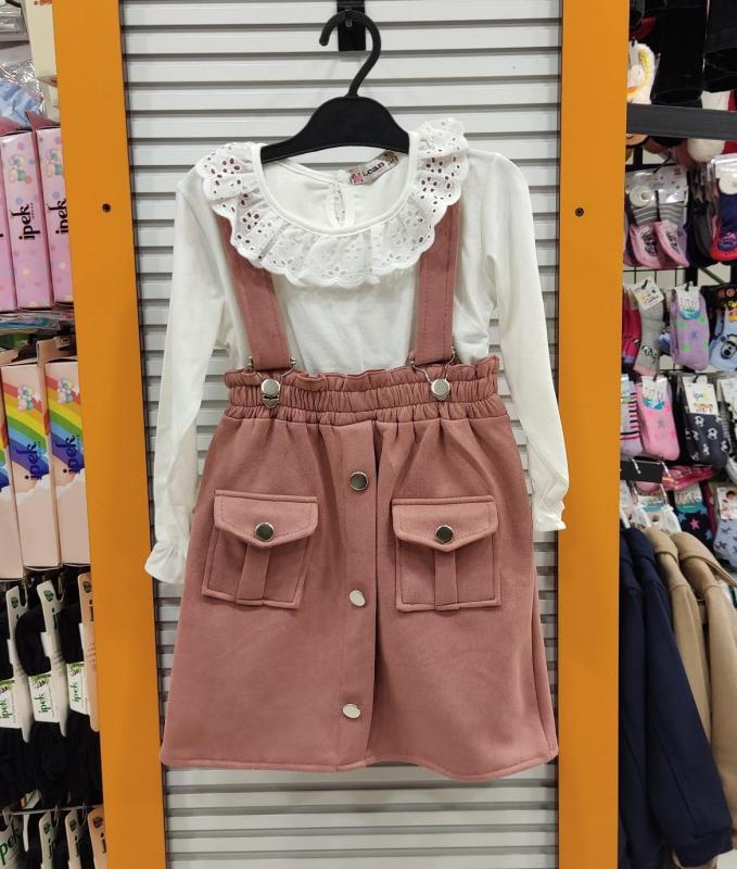 İ.CAN Kids 1469-1470 Kız Çocuk Cepli Süet Slopet 2li Takım
