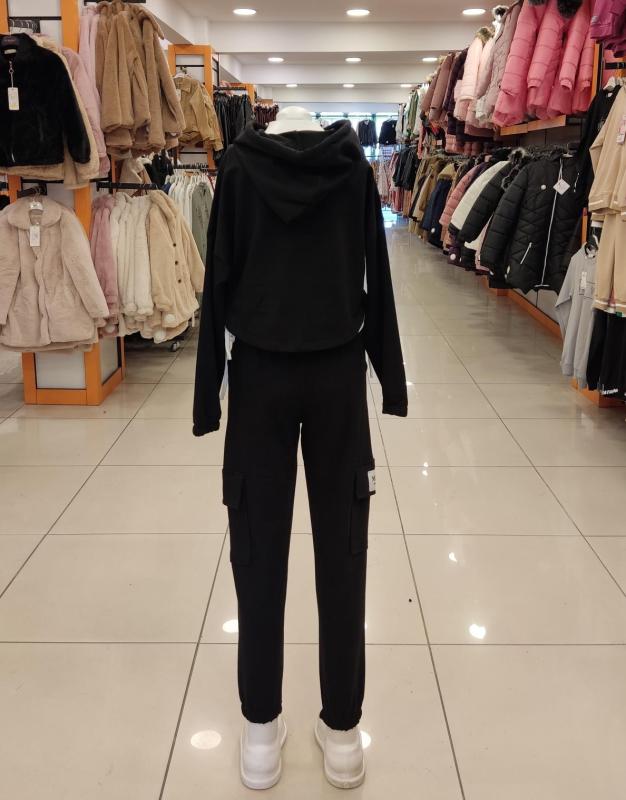 SONÖZ Kids 515 Kız Çocuk Cepli Kapşonlu 3lü Takım