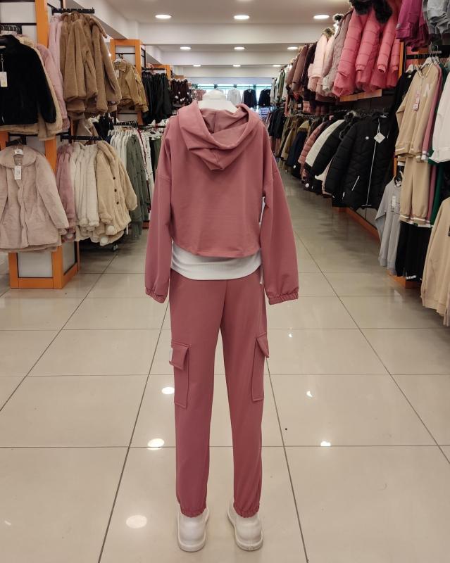 SONÖZ Kids 515 Kız Çocuk Cepli Kapşonlu 3lü Takım