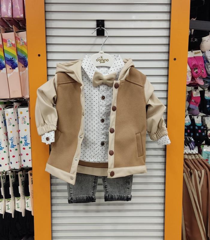 DONİNO Baby 13862 Gömlekli Erkek Bebek 3lü Takım