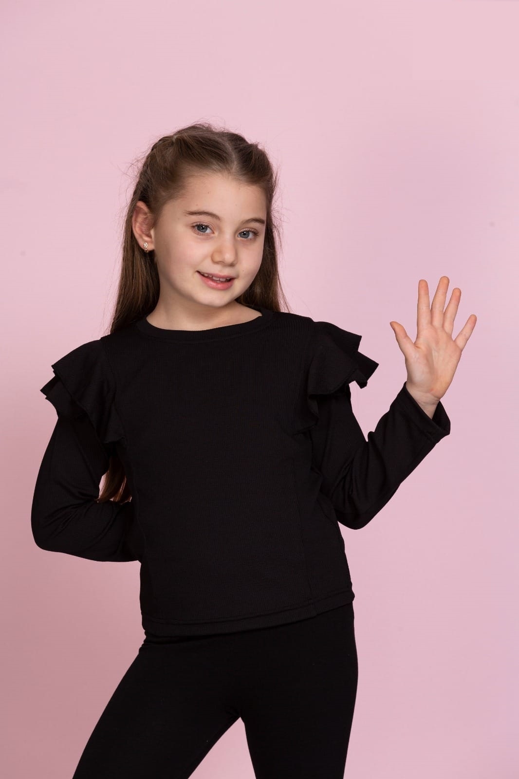 SON ÖZ Kids 426 Kız Çocuk Fitilli Badi Penye