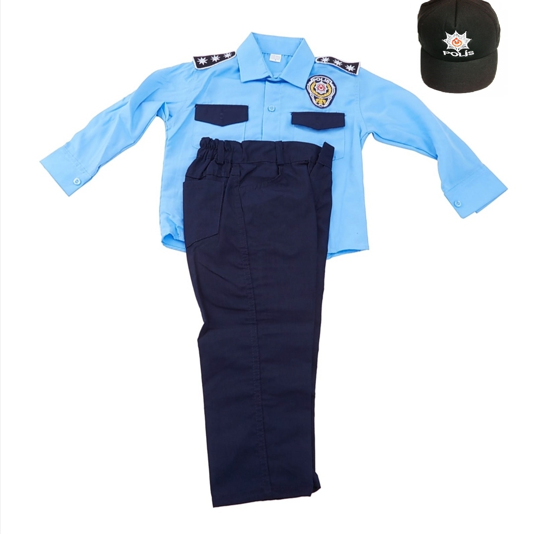 Çocuk%20Gömlekli%20Polis%20Kıyafeti%20Karakol%20Mavi
