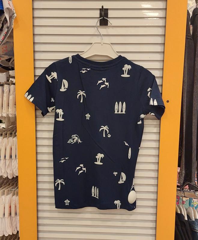 HAKNUR Kids 10374 Erkek Çocuk Ağaç Baskılı Penye Tişört