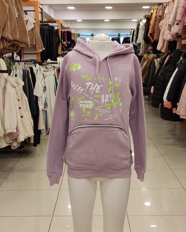 BONİBON’S Kids 3016 Kız Çocuk Kapşonlu Sweat