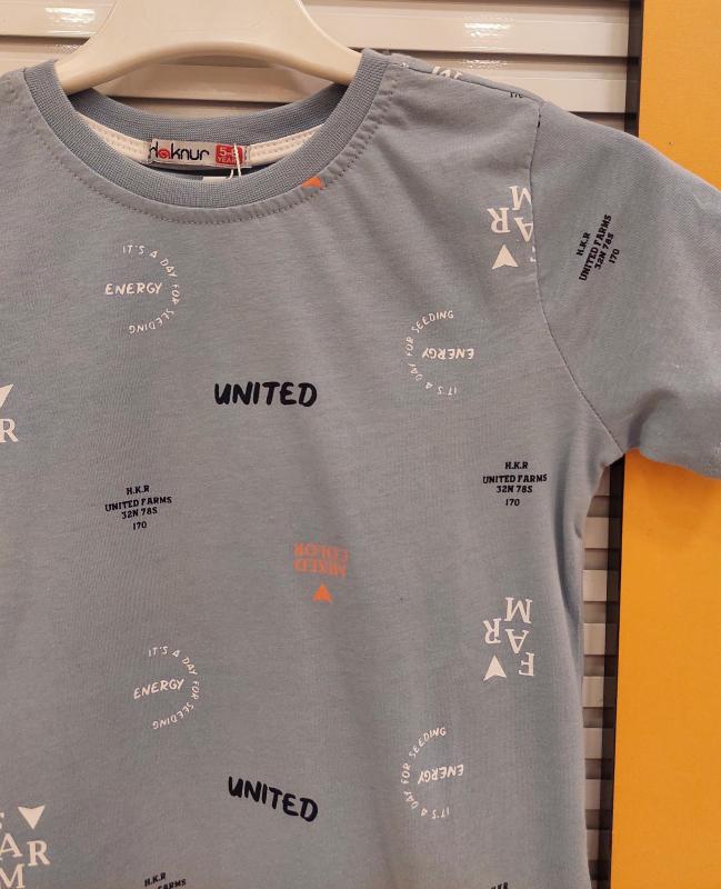 HAKNUR Kids 10344 Erkek Çocuk Suprem Baskılı Penye Tişört