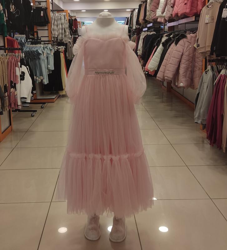 ŞEKER Kids 3677 Kız Çocuk Kolları Tül Abiye