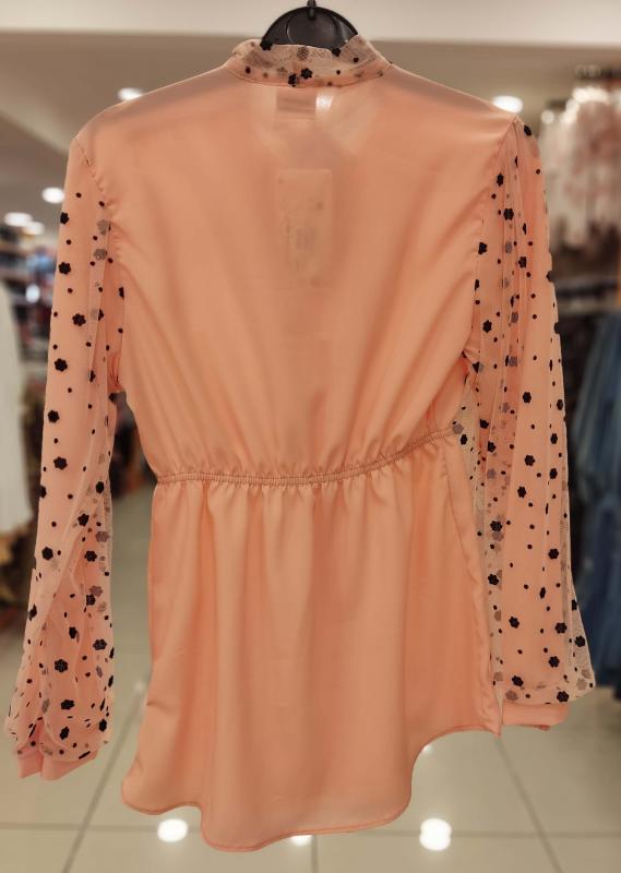 MOR CİVİT 7525 Krep Kız Çocuk Gömlek