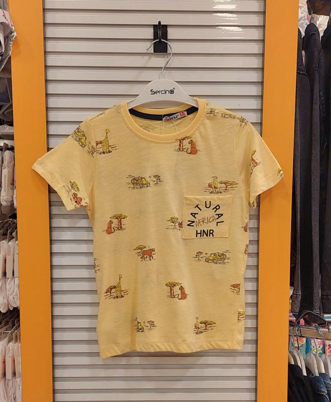 HAKNUR Kids 10251 Erkek Çocuk Baskılı Penye Tişört