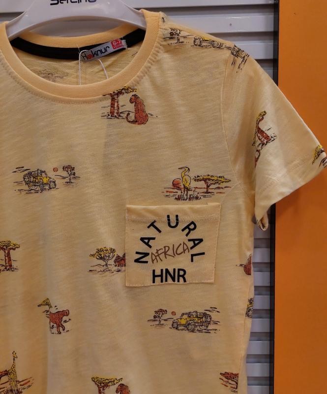 HAKNUR Kids 10251 Erkek Çocuk Baskılı Penye Tişört