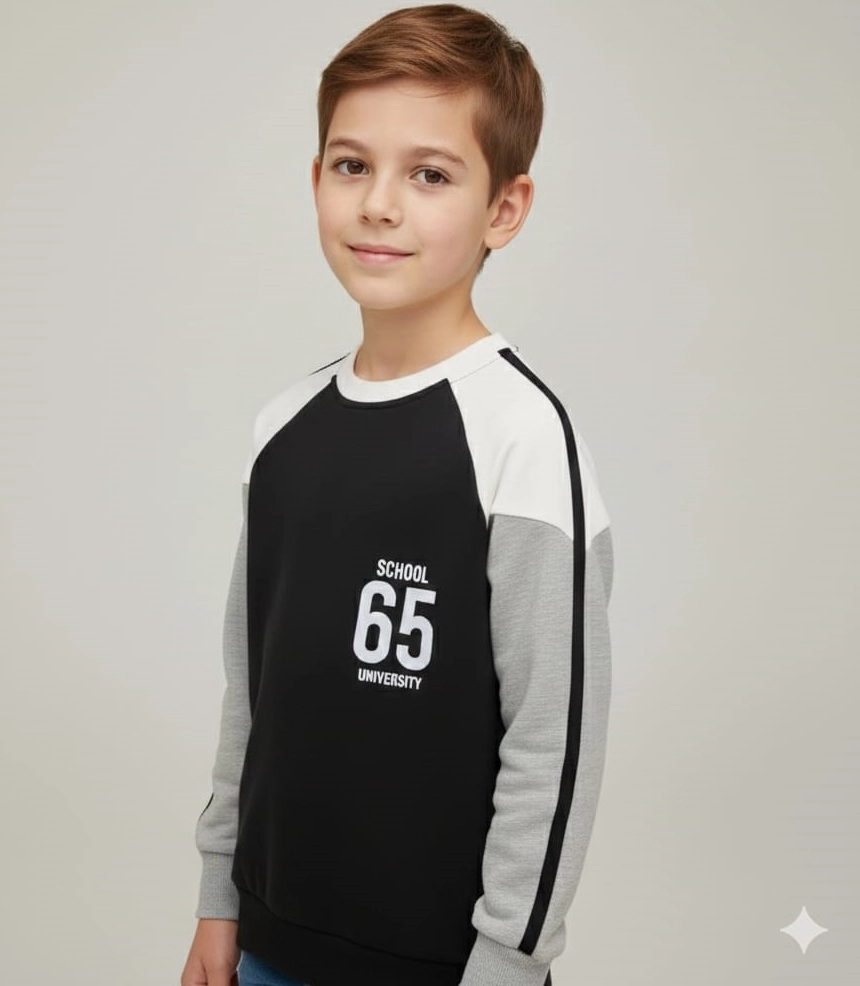 HAY Kids 24092 Erkek Çocuk Bisiklet Yaka Sweat