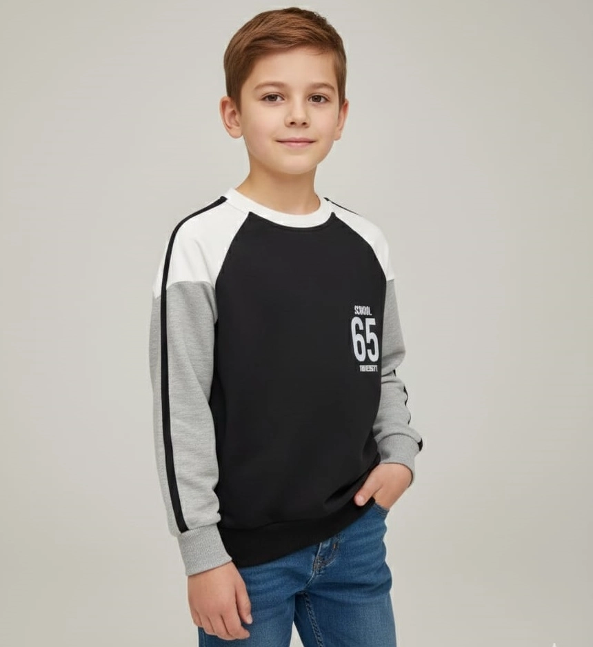HAY Kids 24092 Erkek Çocuk Bisiklet Yaka Sweat