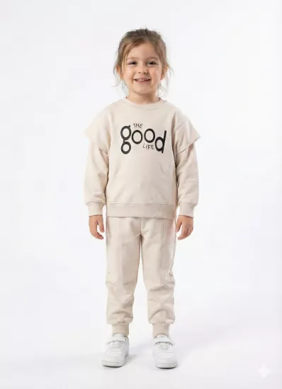 1002 Good Kız Çocuk Şardonlu 2li Takım