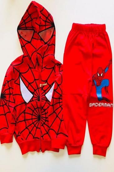 Örümcek Adam Kıyafeti Kostüm Kapşonlu Uzun Kollu Spiderman