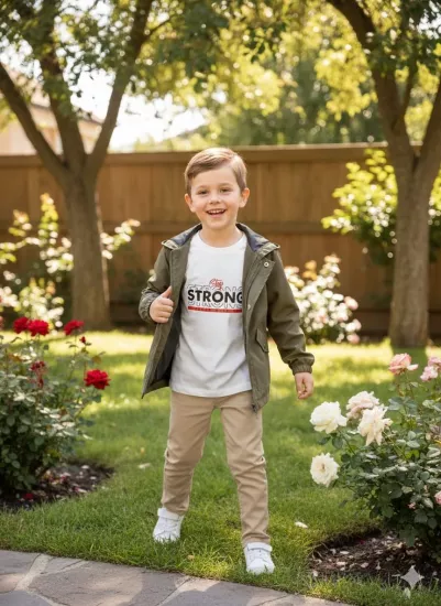 TINY MEN Kids 25280 Strong Yağmurluk Penye Pantolon 3lü Takım