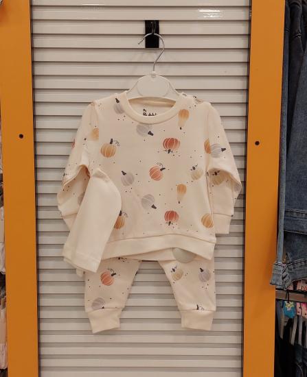 ESYA Baby 7008 Kız Bebek Kabaklı 3lü Takım