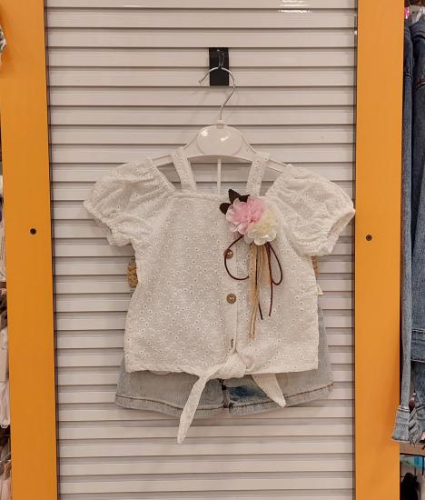 FURAY Kids 2203 Kız Çocuk Lez Dantelli 2li Takım