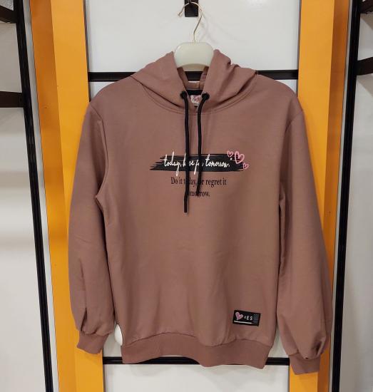 KBT GİRLS 6081 Kız Çocuk Kapşonlu Sweat