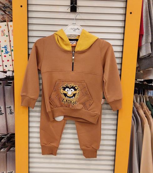 YAVRUCAK Kids M-1019 Animal Erkek Çocuk 2li TAKIM