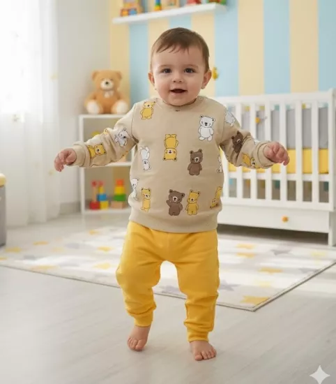 CANZA Baby 0028 Bebek Takımları Alt Üst Takım Penye Takım