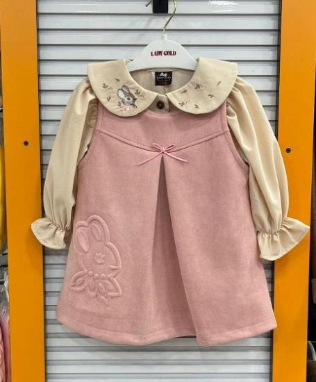 LADY GOLD Kids 6156 Kız Çocuk Lüx Tavşanlı 2li Takım