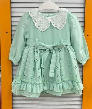 EBRULI Kids 5201 Kız Çocuk Brode Etekli Vual Elbise