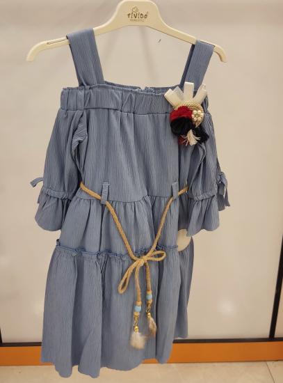 TİVİDO Kids 1739 Askılı Çocuk Elbise