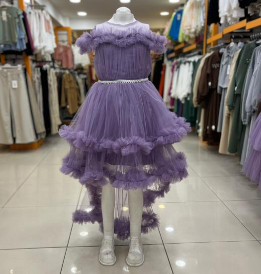DAİSYGİRLS Kids 2328 Kız Çocuk Fırfırlı Kuyruk Abiye