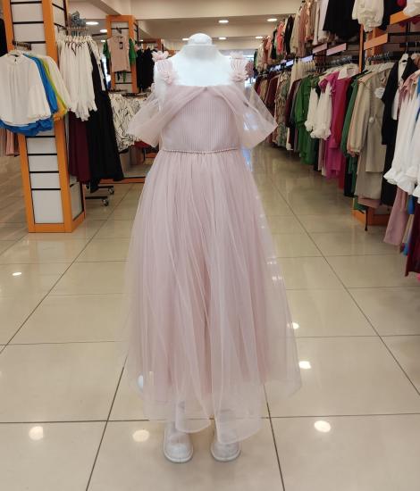 ŞEKER Kids 4035 Omzu Dantelli Kız Çocuk Abiye