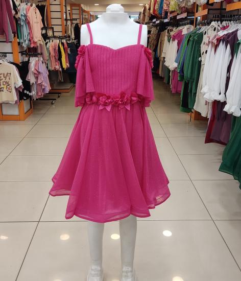 ONBUCO Kids 1548 Kız Çocuk Askılı Kısa Çocuk Abiye
