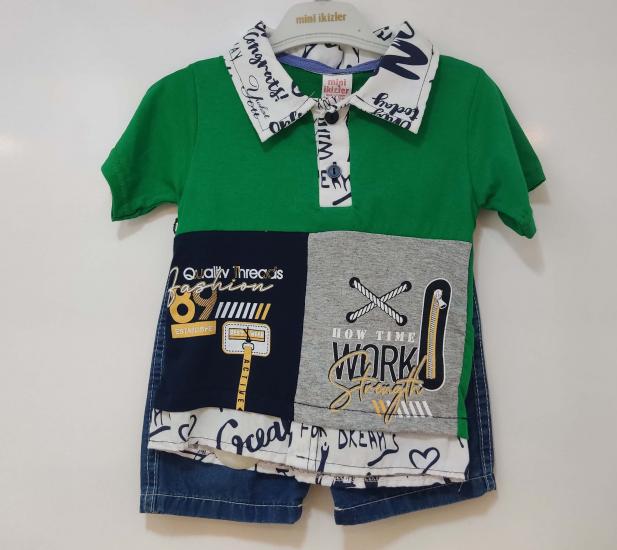 Mini İkizler Kids 315 Work Erkek Çocuk 2 li Takım