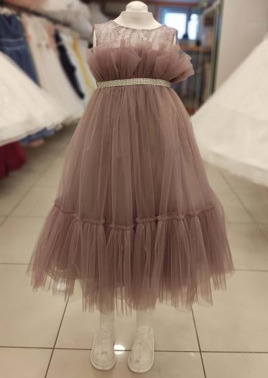 LUGU Kids 2109 İncili Taşlı Çocuk Abiye