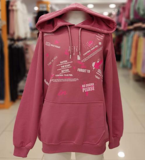 BONİBON’S Kids 6004-7004 Neon Kız Çocuk Kapşonlu Sweat